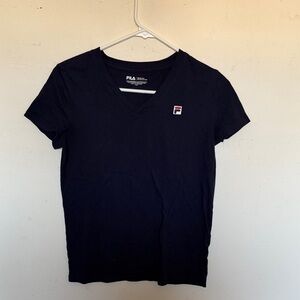 Fila women’s Navy V-Neck T-Shirt